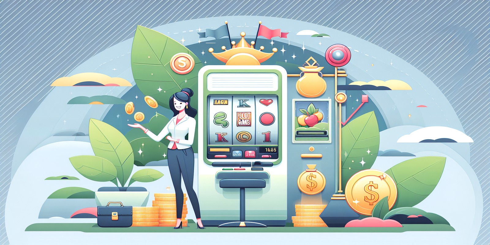 Image showcasing the excitement of winning with online casino slots at Online Pokies.